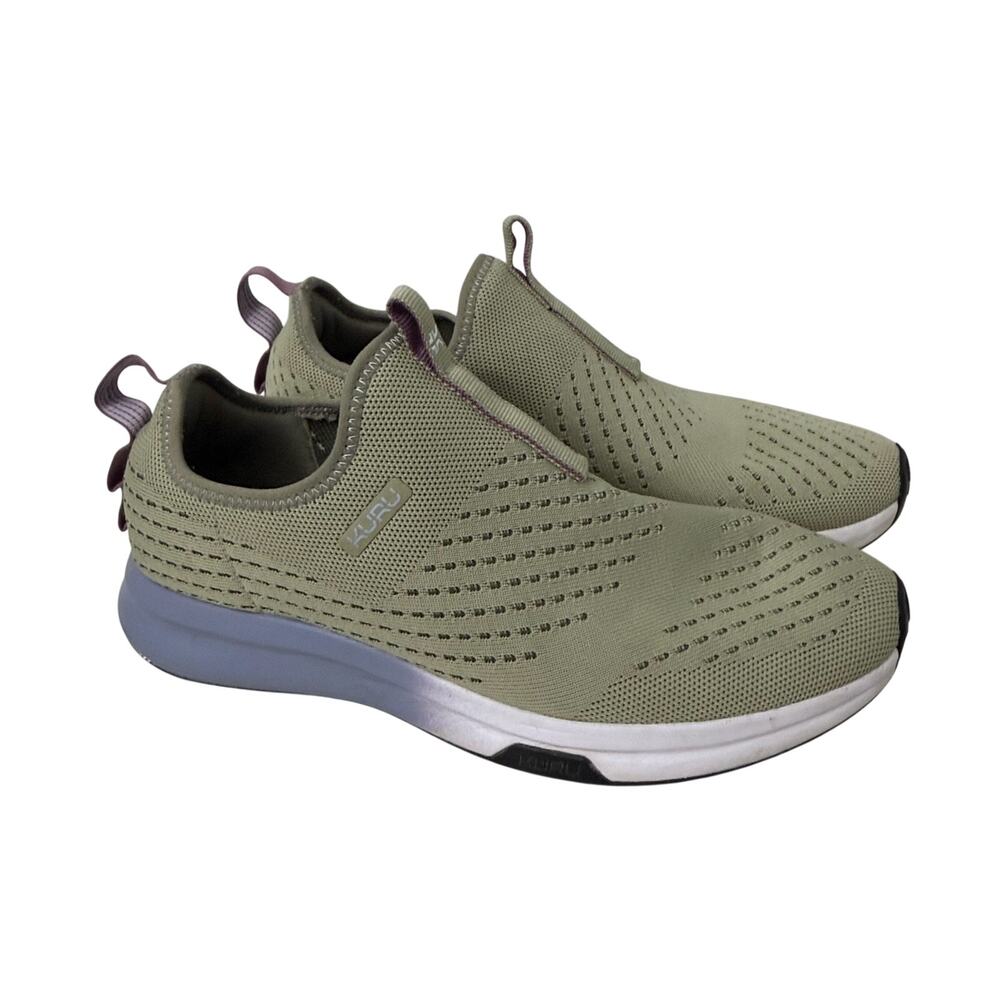 Kuru Atom Shoes Women's Size 11 M Slip On Sneakers in Desert Green Lilac